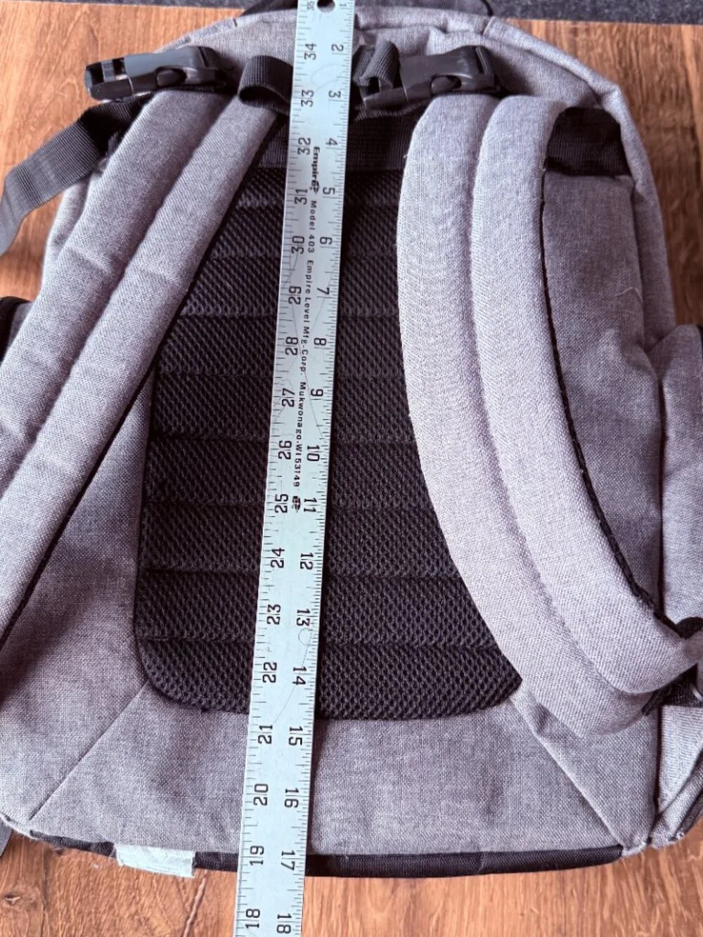 Eddie Bauer First Adventure Backpack Diaper Bag Gray